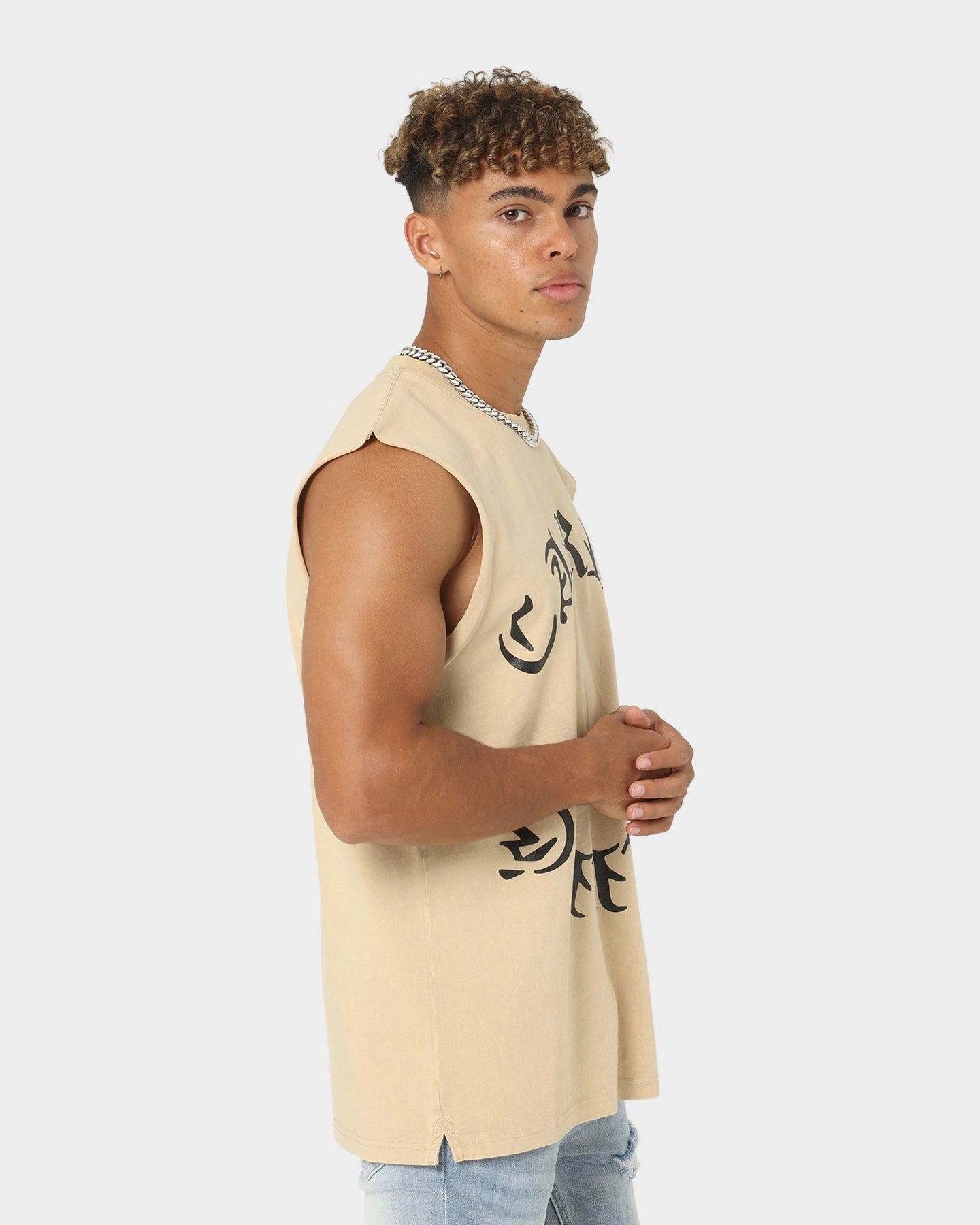 Carre Forever Muscle T-Shirt Washed Stone Daily Outfit Fit for All Seasons