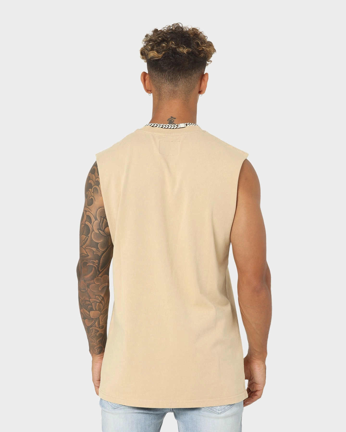 Carre Forever Muscle T-Shirt Washed Stone Indoor Event Essential layering piece