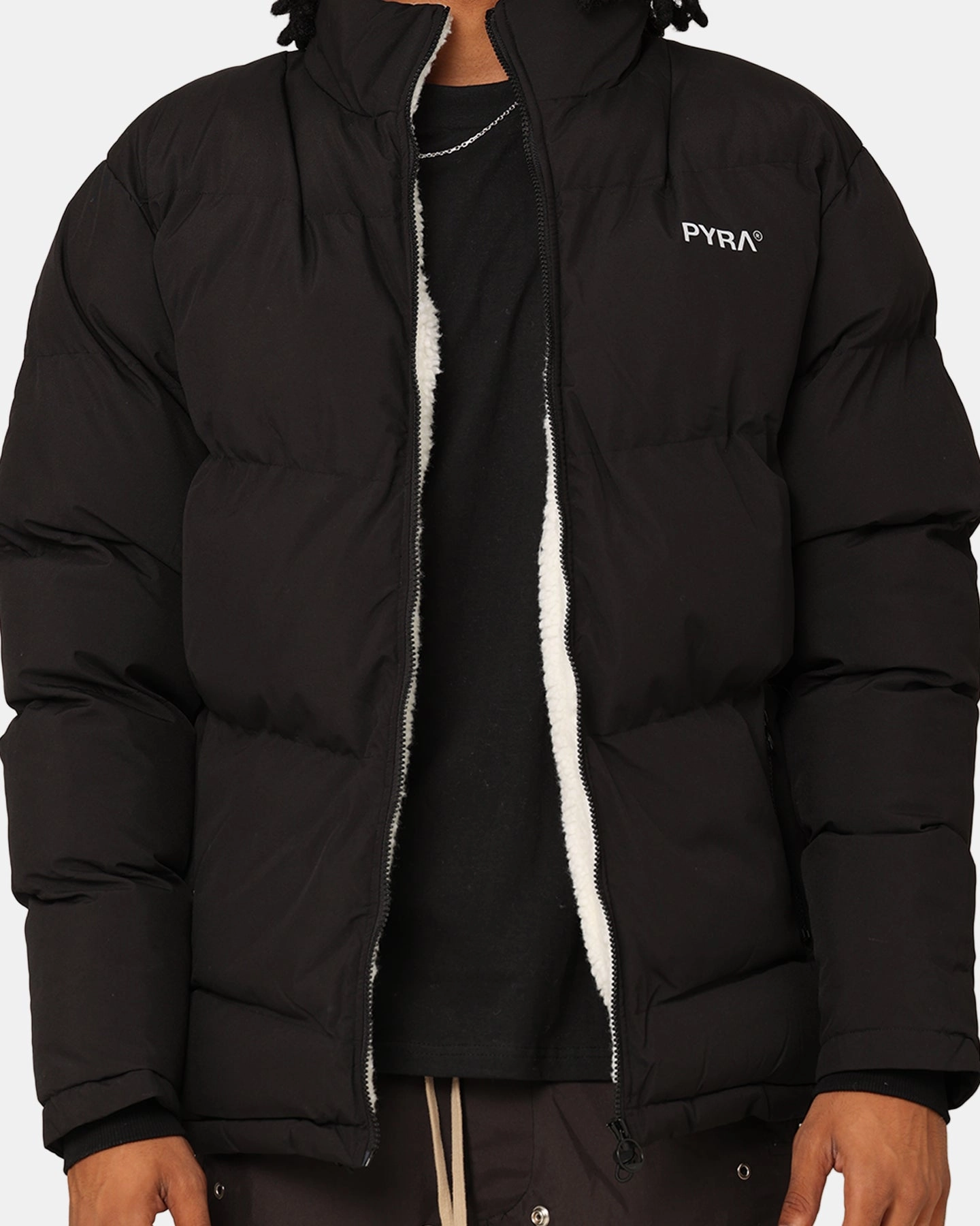 Permit Pyra Sherpa Puffa Jacket Black