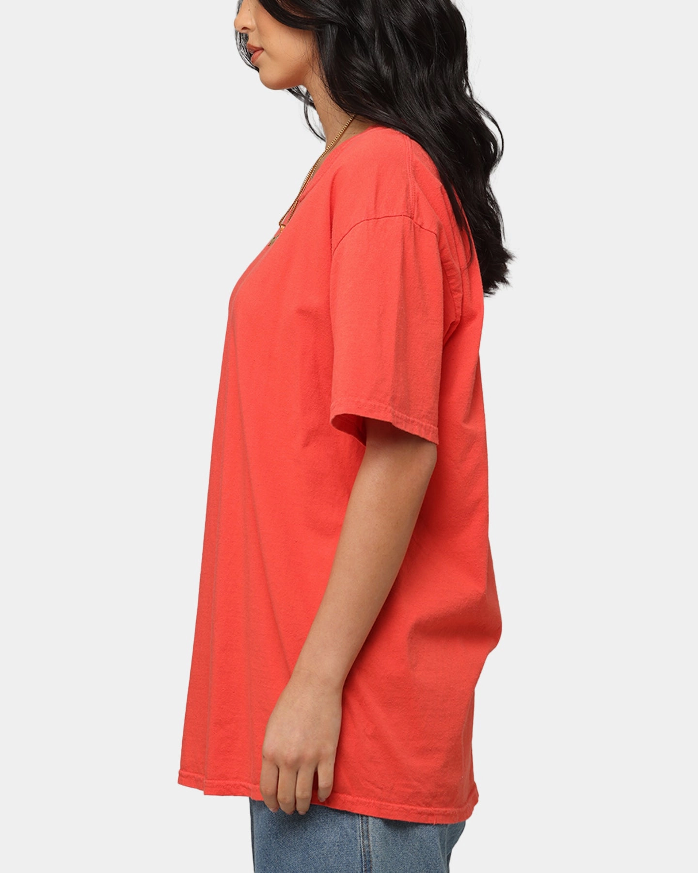Culture Kings Basic T-Shirt Red Breathable apparel Cozy Comfort