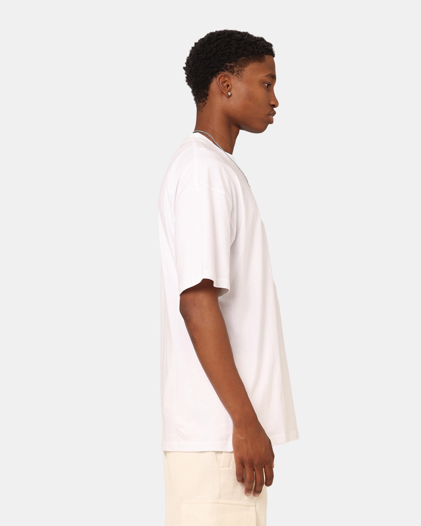 Culture Kings Standard T-Shirt White Recycled Polyester Blend Sporty Vibe