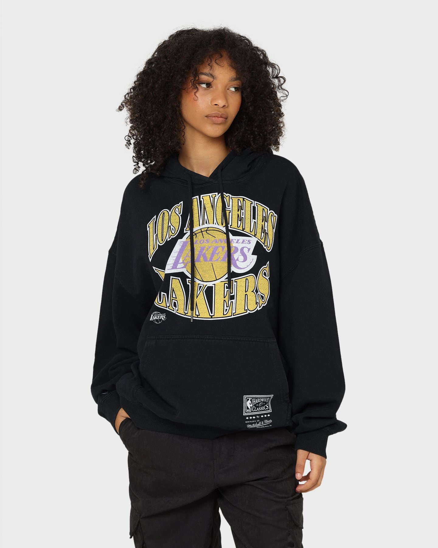 Mitchell & Ness Los Angeles Lakers Point Guard Hoodie Faded Black Alternative