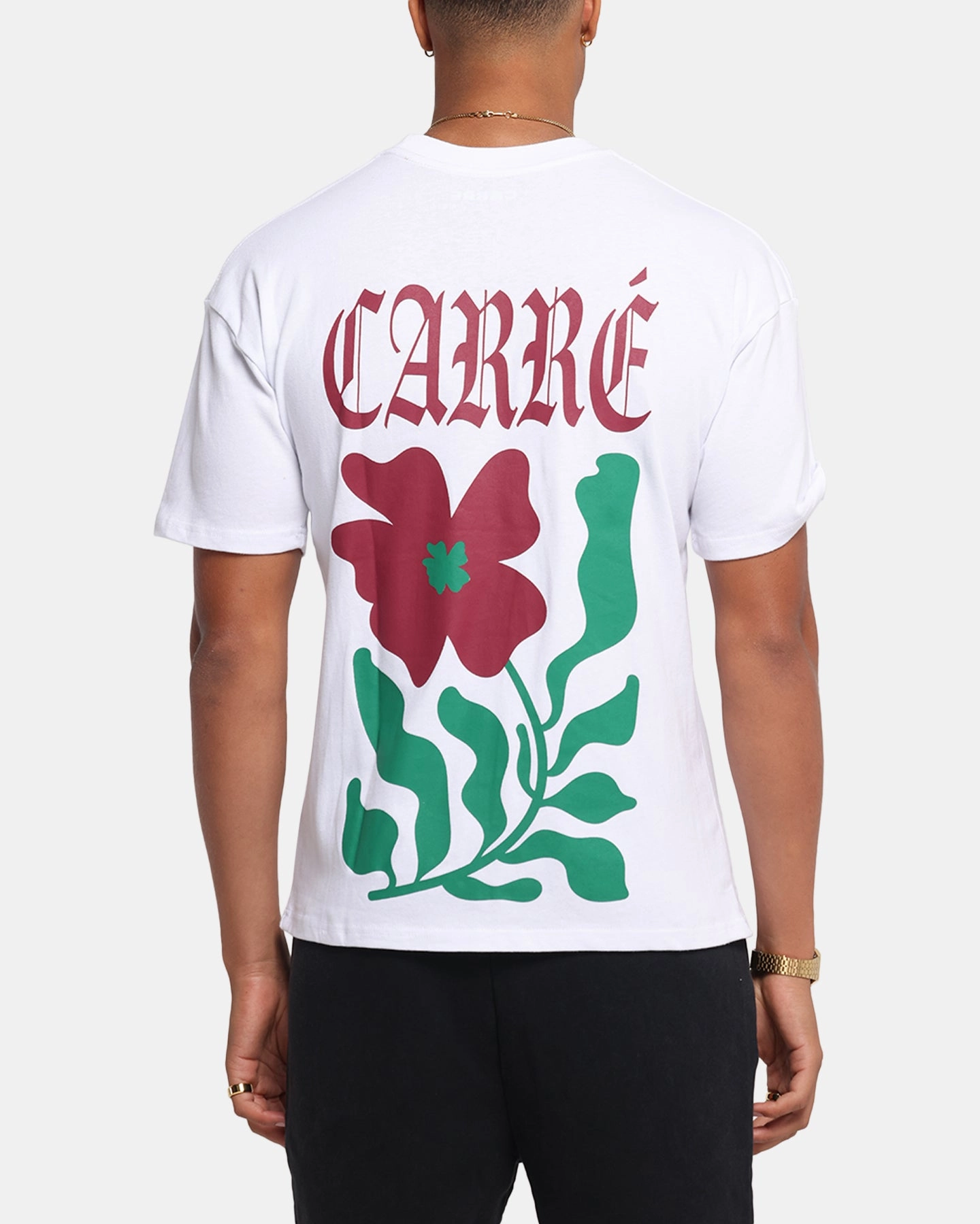 Carre Eternal Garden T-Shirt White Easy-Going Style family gathering