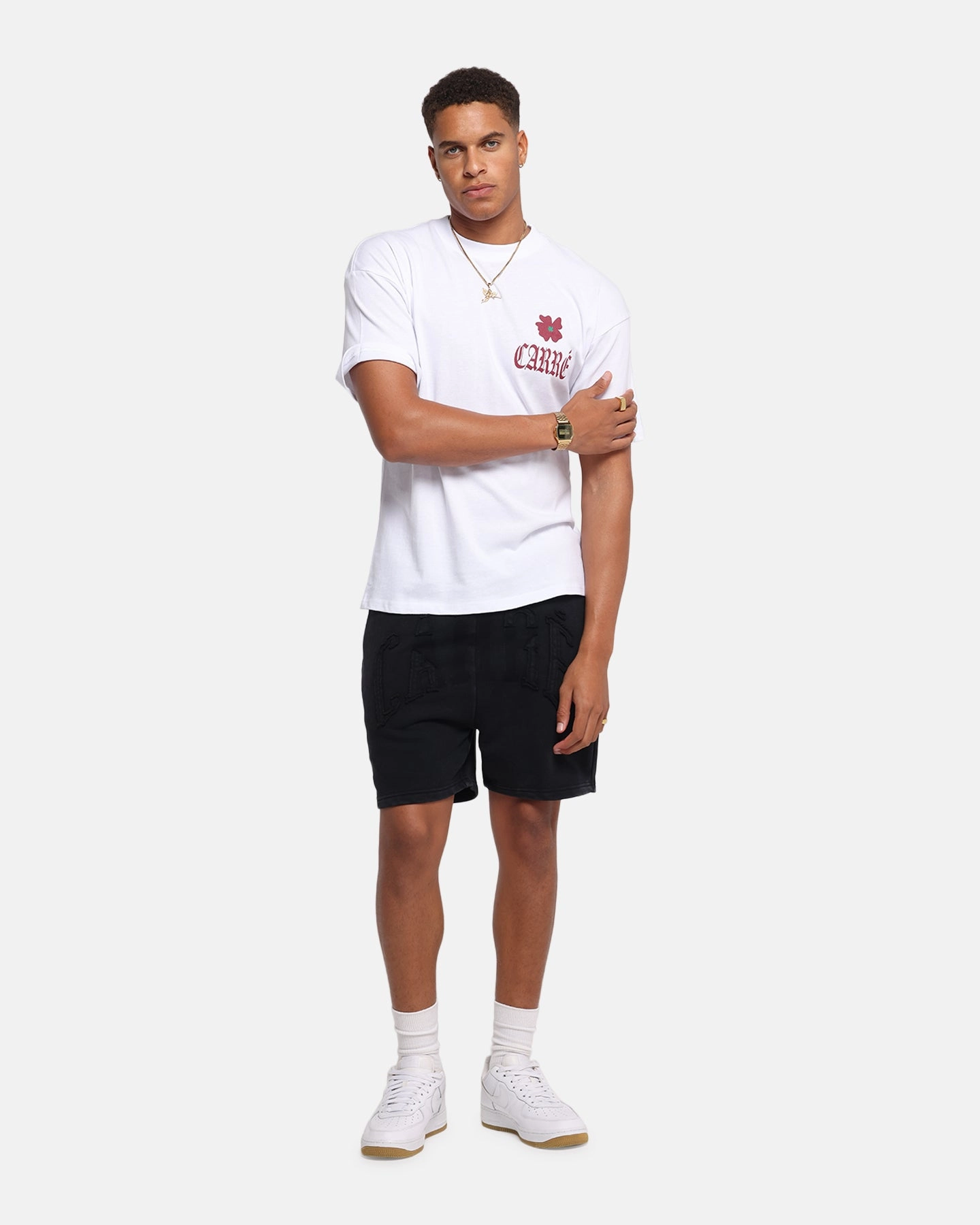 Carre Eternal Garden T-Shirt White Sleek Style