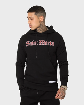 Saint Morta LA Script New Age Hoodie Black Sustain