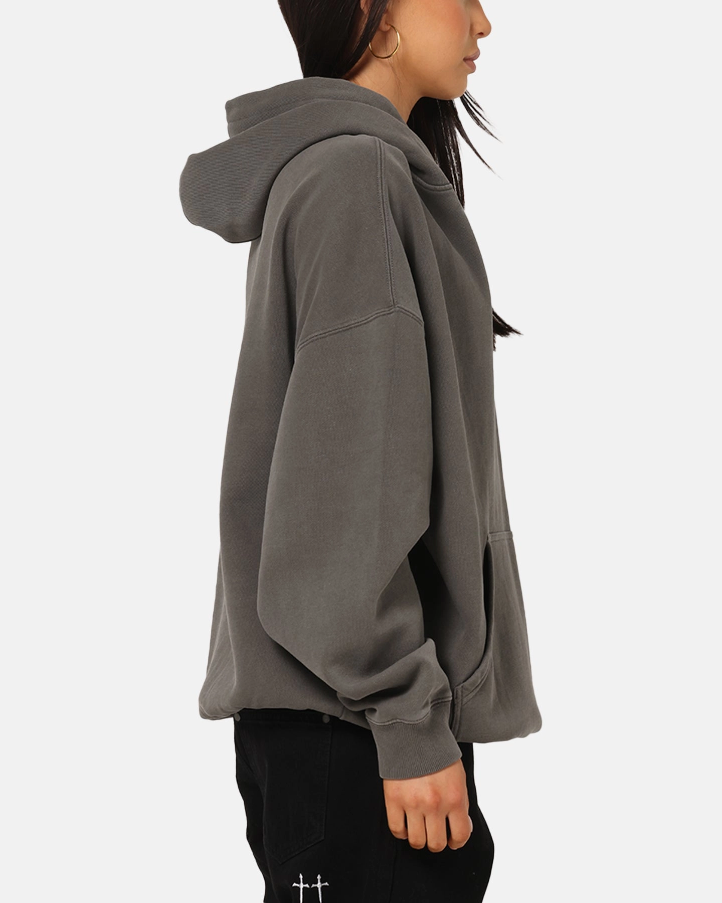 Ultra Thin Insulation graduation party Saint Morta Studios Logo Boxy Hoodie Washed Black