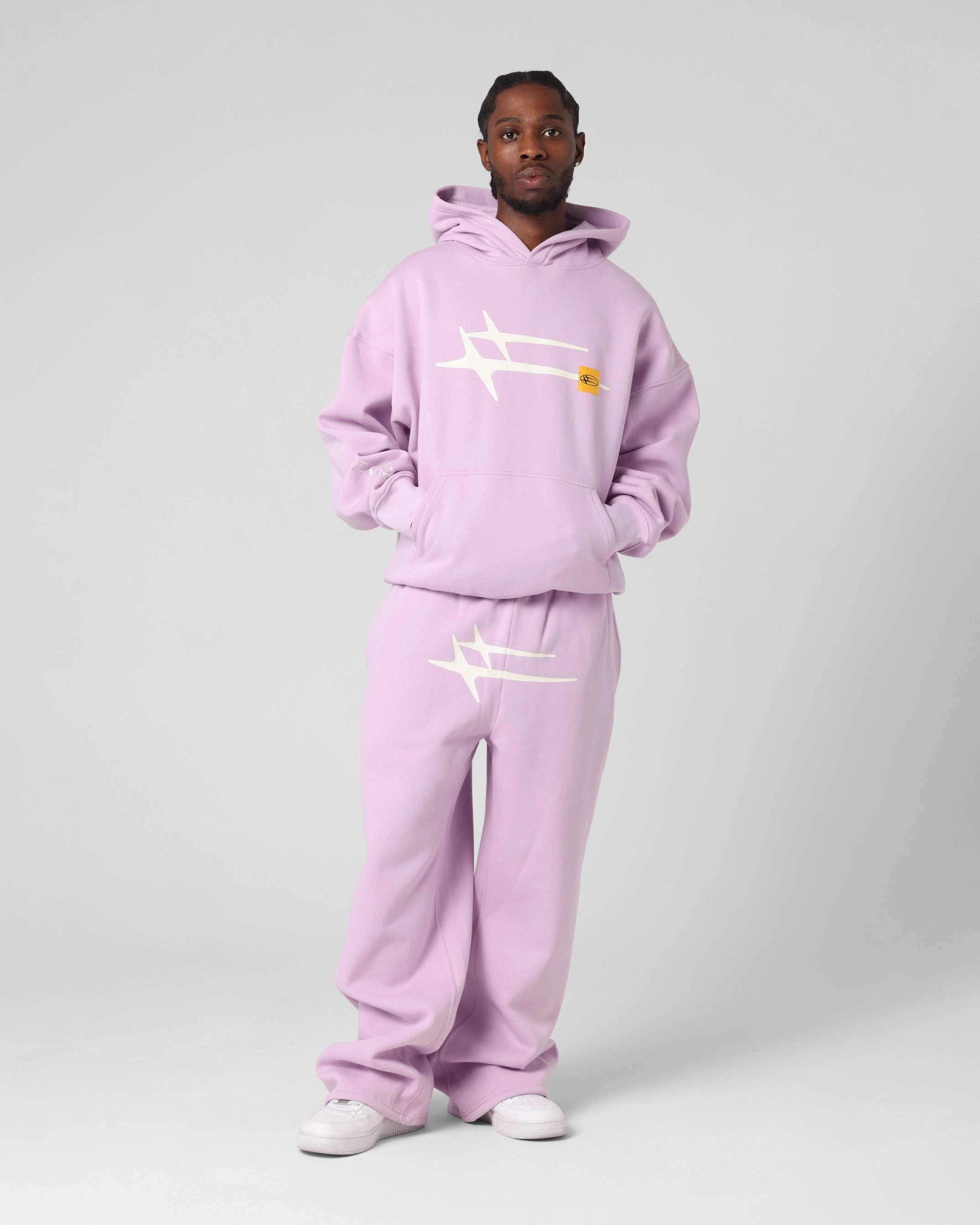 Loiter Hybrid Premium Hoodie Lilac low traffic areas