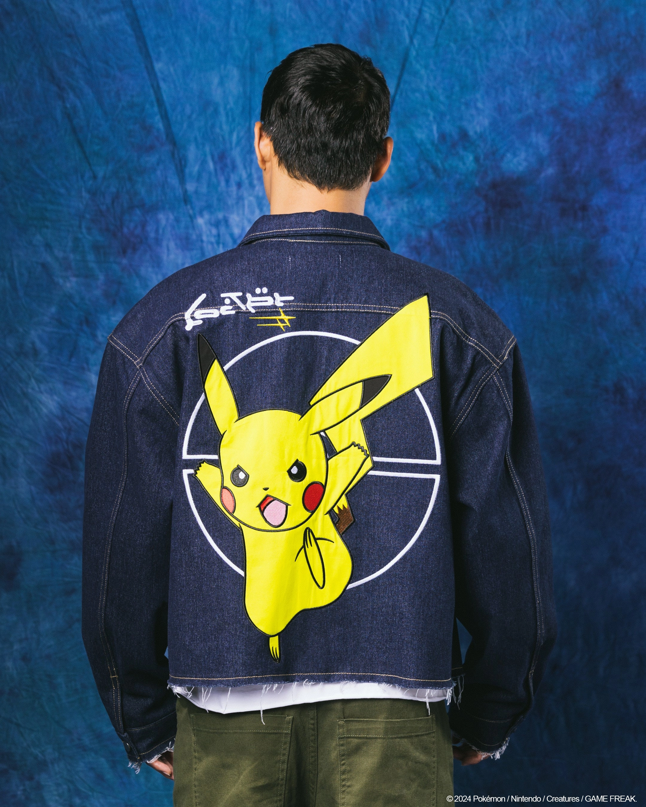 Pok??mon By Loiter Pikachu Denim Jacket Indigo InsulatedLayer
