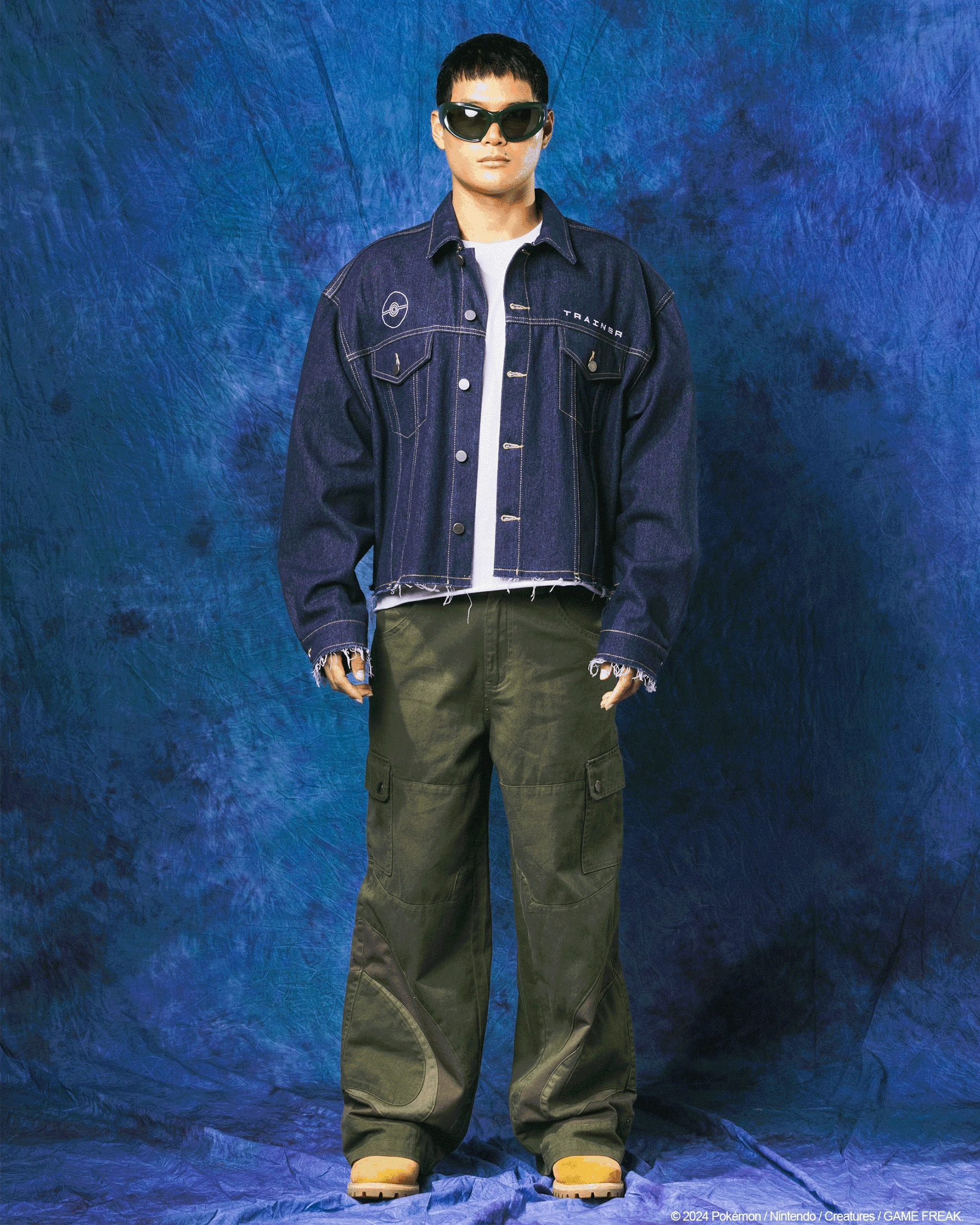 Pok??mon By Loiter Pikachu Denim Jacket Indigo Streetwear Fashion Endure
