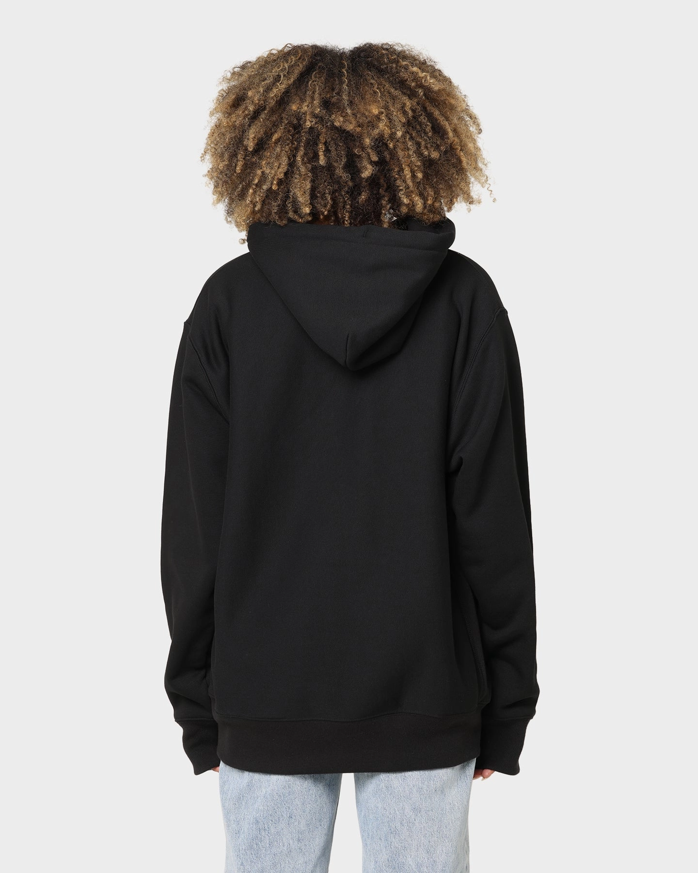 suitable for solo travel Three Layer Laminate Champion Reverse Weave Roses Embroidery Hoodie Black
