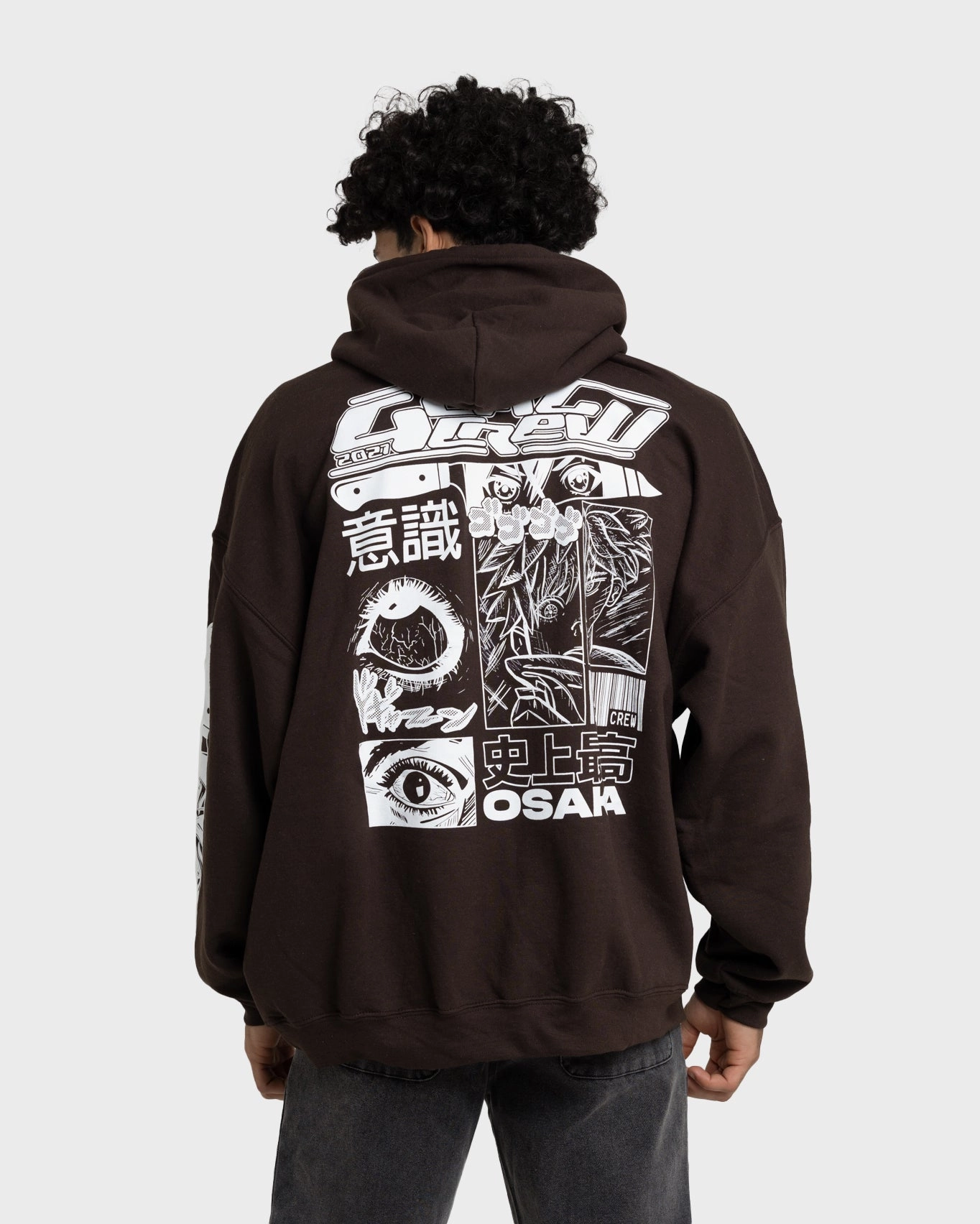 Goat Crew Osaka Hoodie Brown Active Jacket
