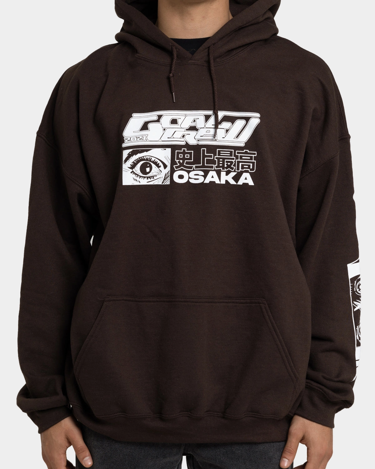 Goat Crew Osaka Hoodie Brown Mid-layer