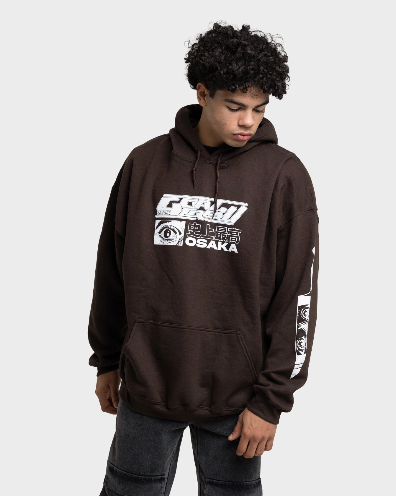 Goat Crew Osaka Hoodie Brown Weather Resistant Coating leggings