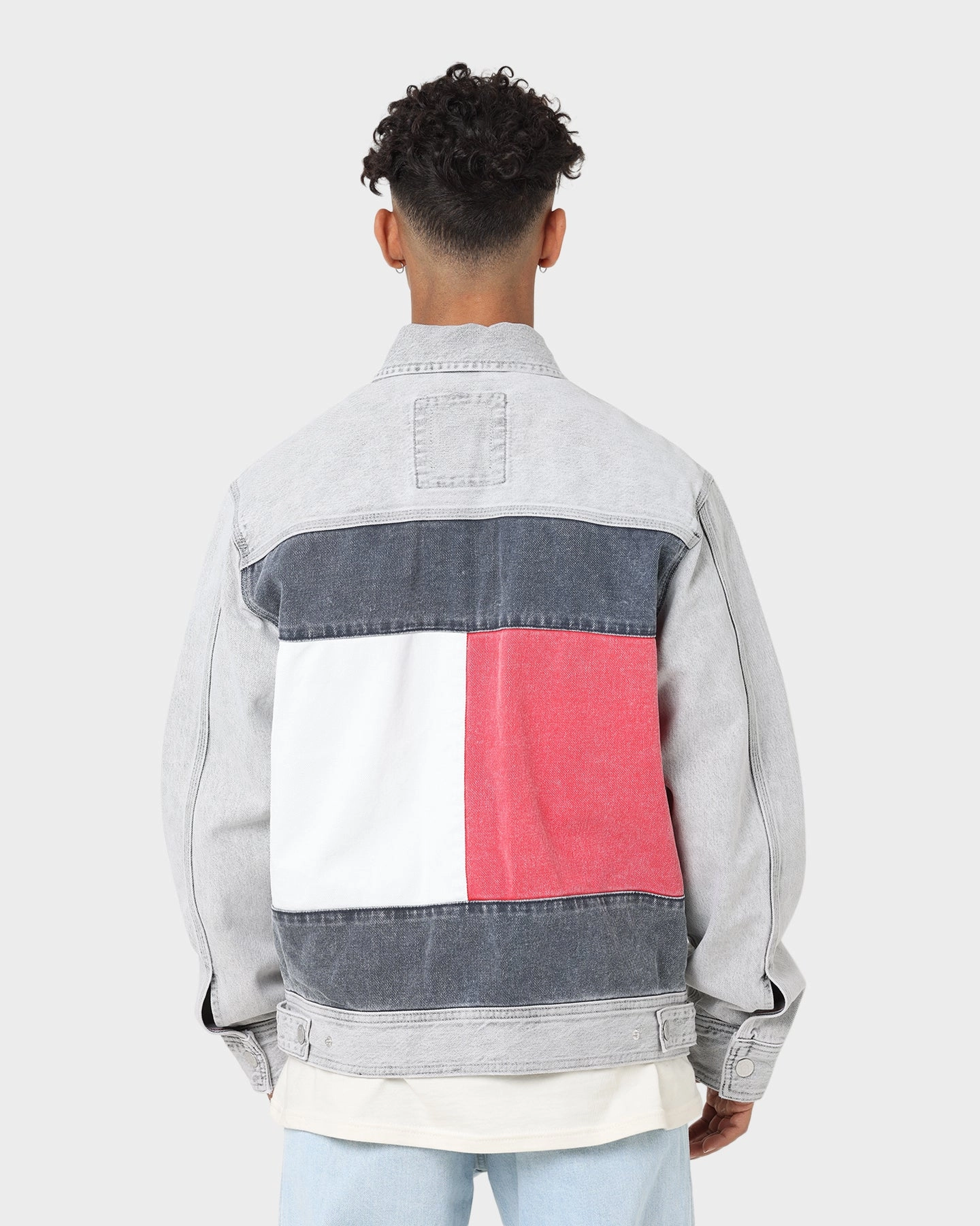 Sort Tommy Jeans TJ Archive Oversized Denim Jacket Denim Black
