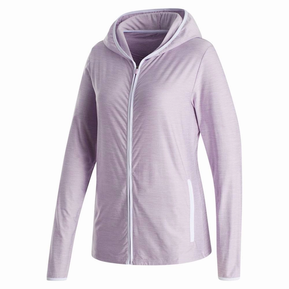 FootJoy Full-Zip Spacedye Hoodie Golf Jacket Purple Cloud - FA23 Women Functional Fit