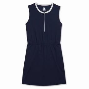 Trendy wrap gown FootJoy Golf Dress Navy - SS23 Women
