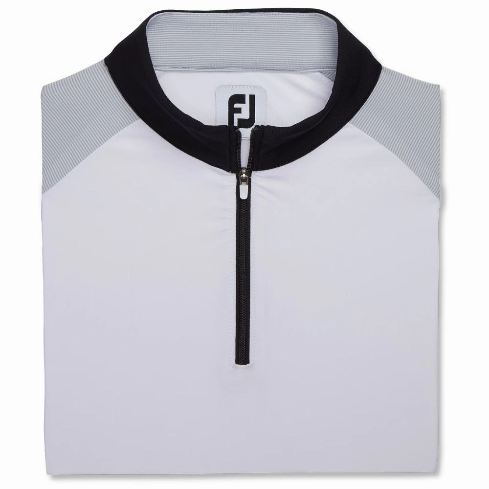 FootJoy Micro Stripe Sun Protection Golf Pullover Gray/Black - FA23 Women Wind Resistant