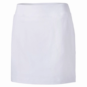 Fold Over Detail High Elasticity Material FootJoy Performace Knit Golf Skort White - 19 Women