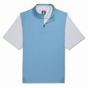 FootJoy Stretch Woven Knit Accents Golf Vest Dusk Blue - SS23 Men Breathable knit