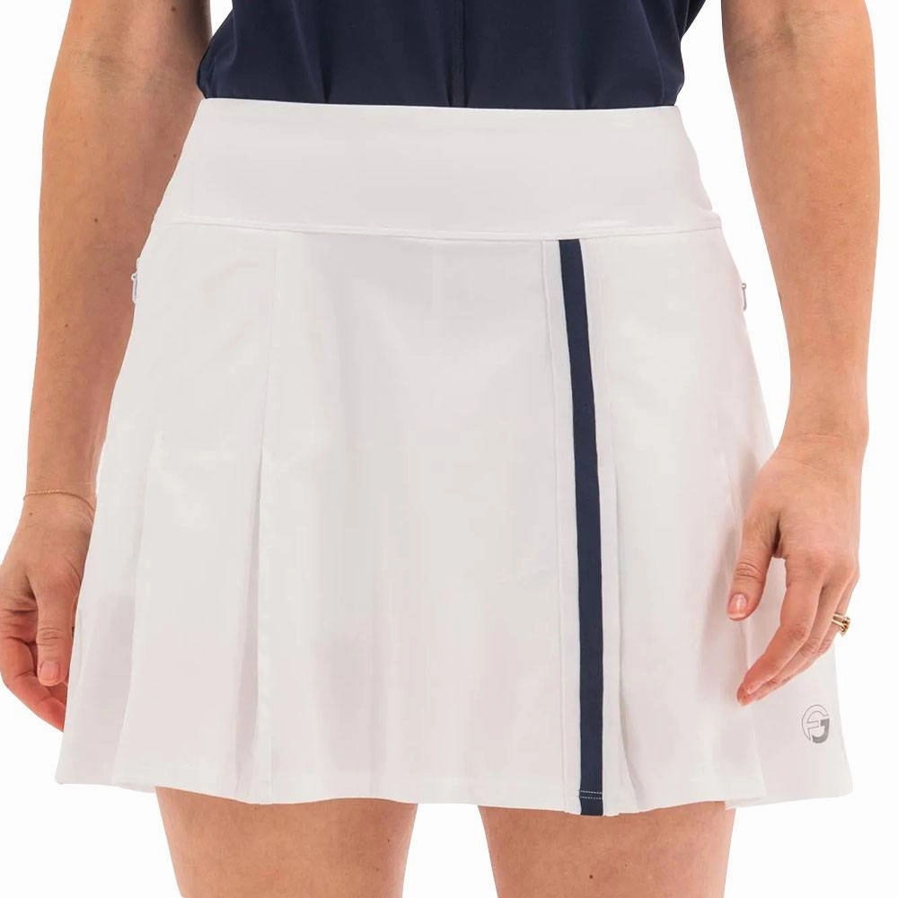 Recycled Material Foray Golf Pleated Golf Skirt White - 23 Women