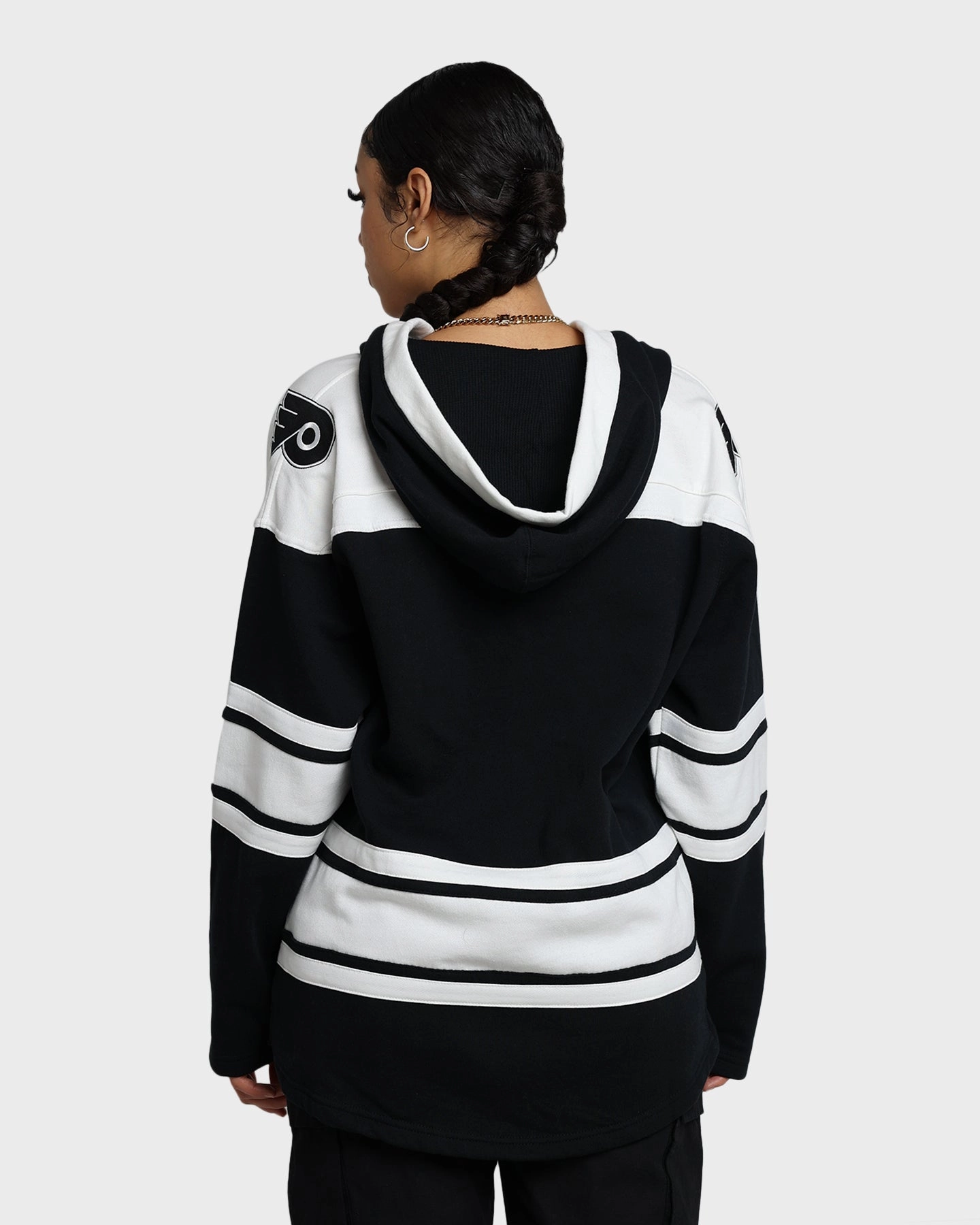 47 Brand Philadelphia Flyers Superior Lacer Hoodie Jet Black Wrap tall size