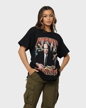 Breathable Layer American Thrift X The Office Kevin Malone Vintage T-Shirt Black