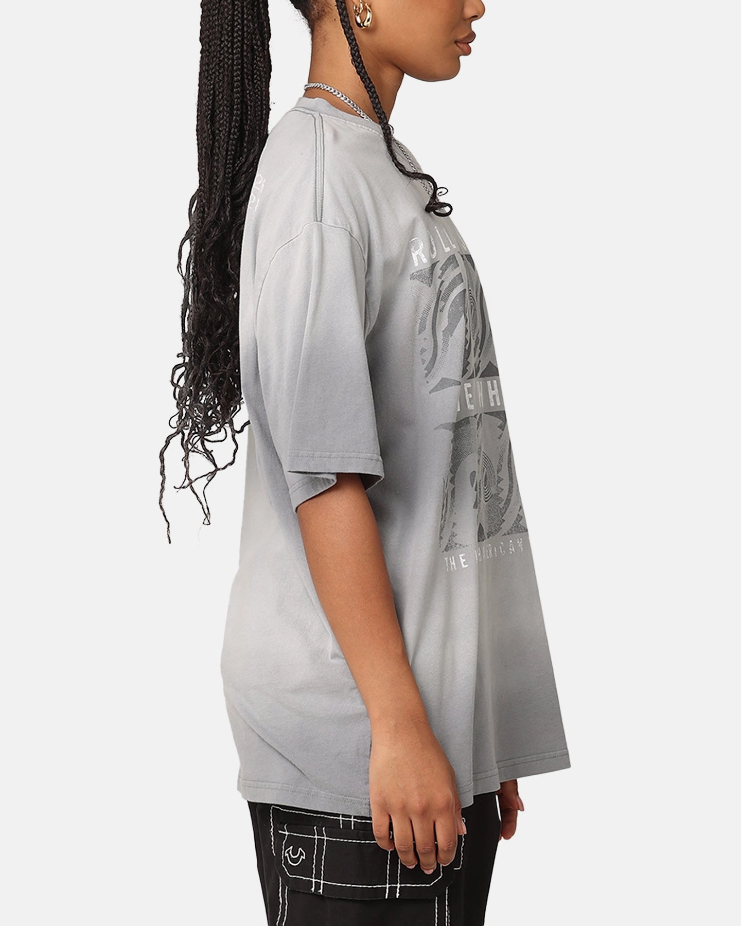 The Rolling Stone The Stones Sunfade T-Shirt Sun Washed Blue Chill Wear