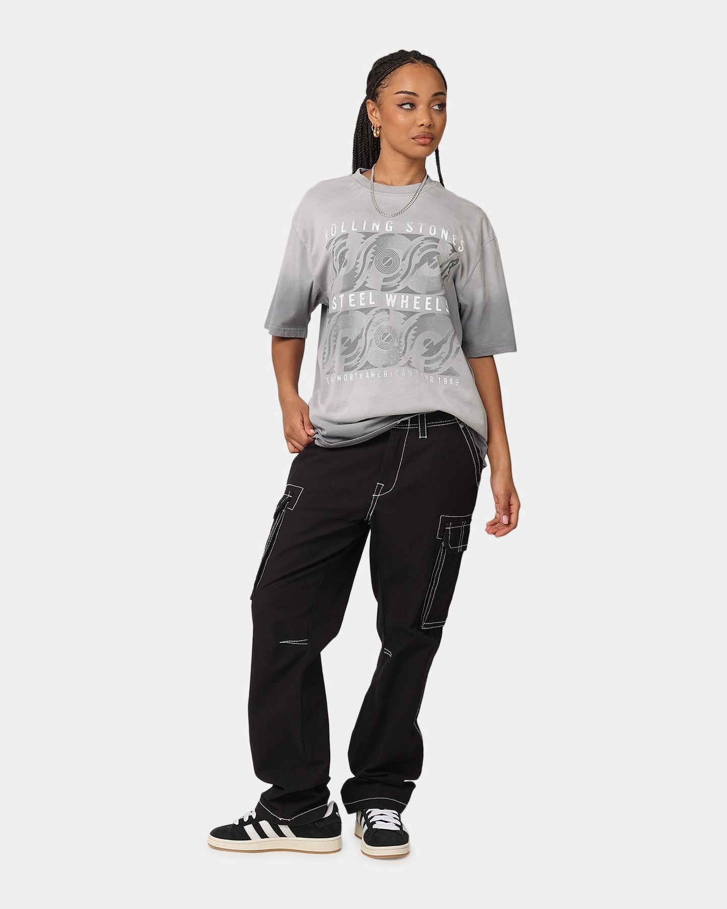 The Rolling Stone The Stones Sunfade T-Shirt Sun Washed Blue light layering BreathableMeshLining