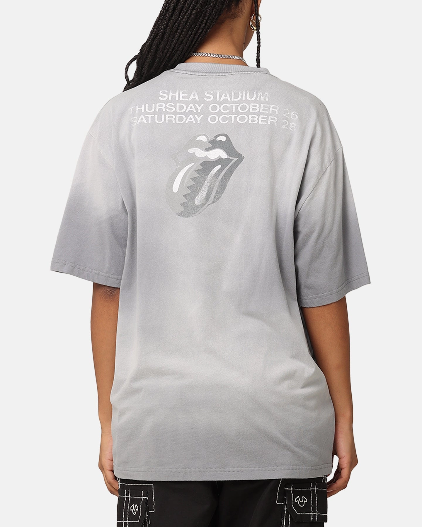 Effortless Comfort Wear MoistureWickingFabric The Rolling Stone The Stones Sunfade T-Shirt Sun Washed Blue