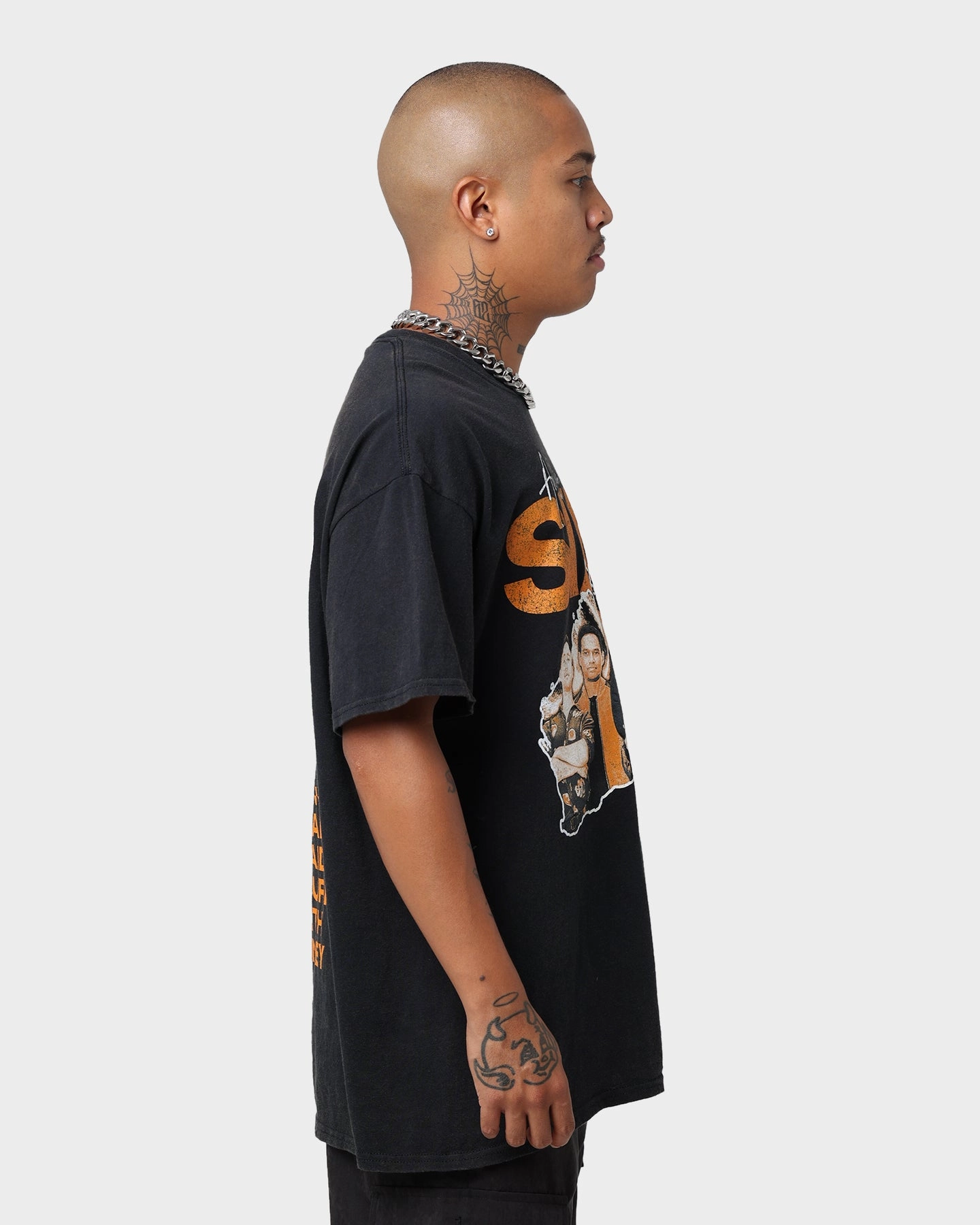 Chill Style Breathable fabric SIX60 Six60 Tour Vintage T-Shirt Black Wash