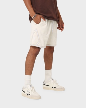Versatile Fit TearResistantBuild Carr?? Champs Fleece Ball Shorts Off White