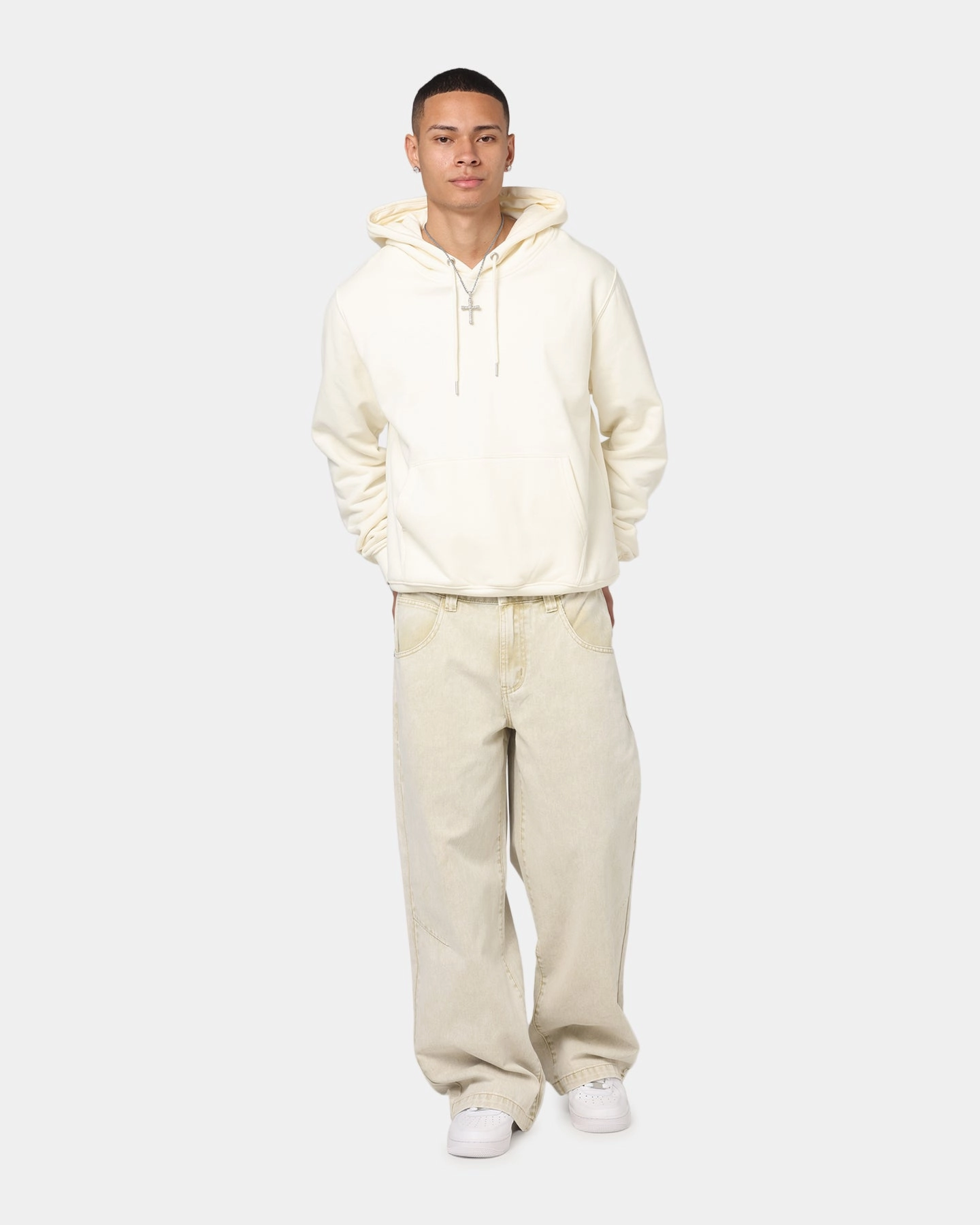 Culture Kings Standard Hoodie Off White Ultra Lightweight Build