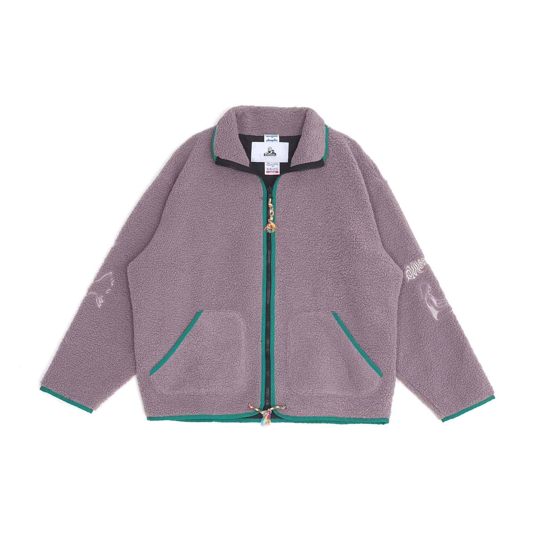 All Weather Protection Jungles JUNGLES Solace Zip Thru Sherpa Jacket 'Purple'