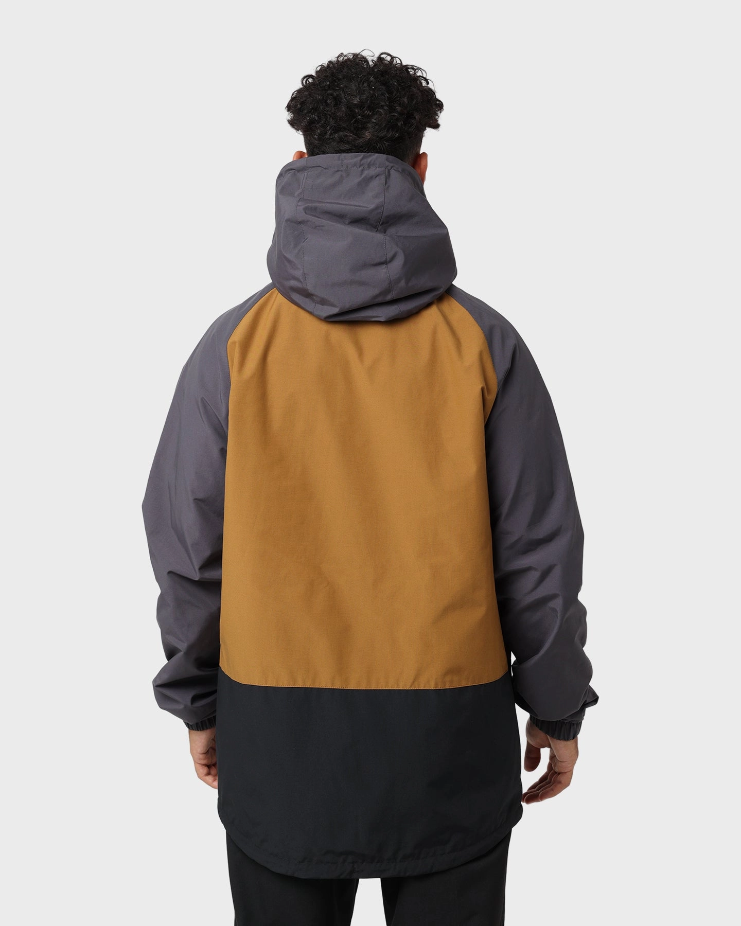 Fred Perry Colour Block Sailing Jacket Gunmetal Layered Heat Retention Technology