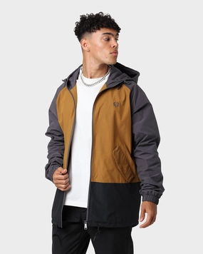 Multi Seasonal Fred Perry Colour Block Sailing Jacket Gunmetal