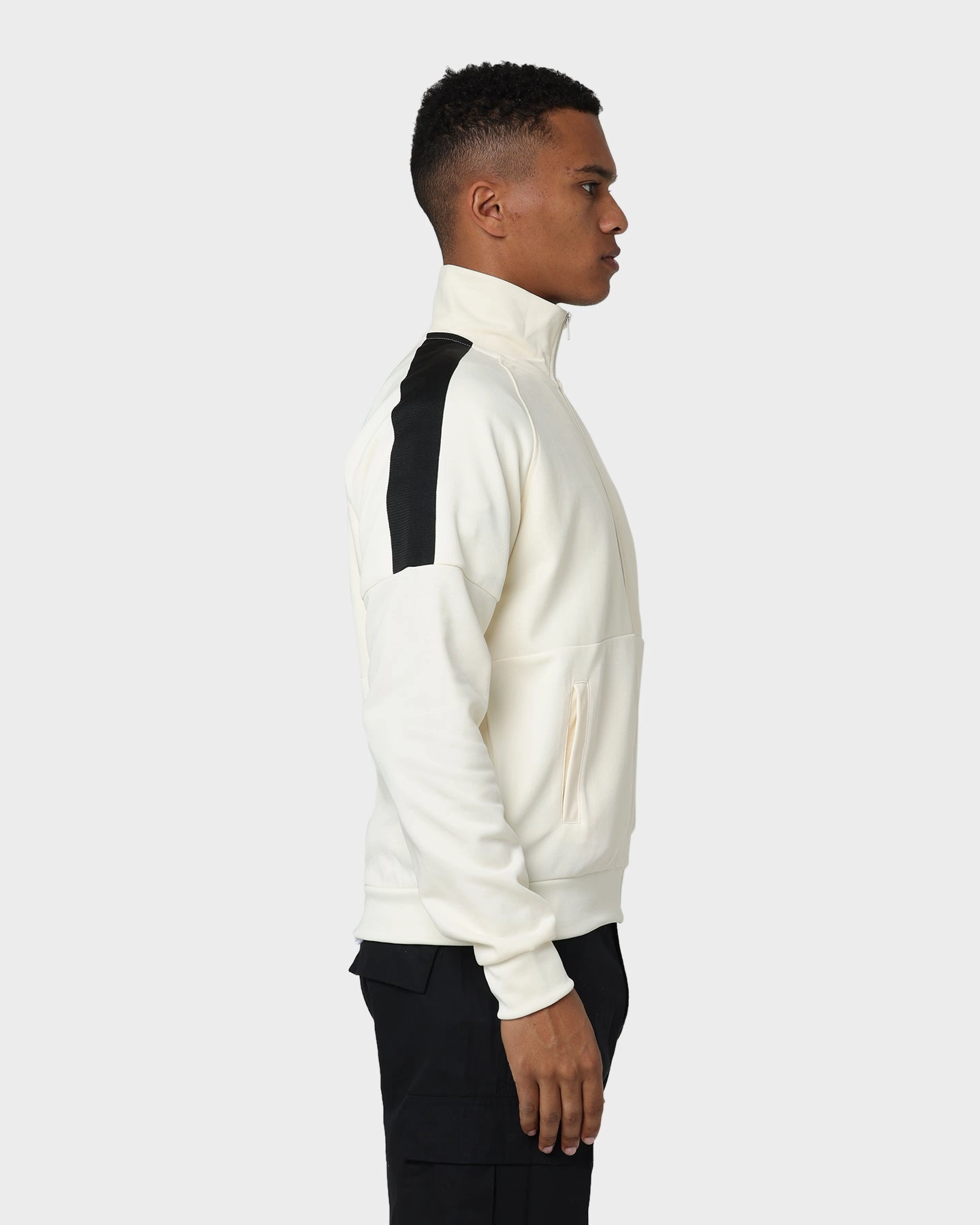 mid-length Fred Perry Panelled Track Jacket Ecru