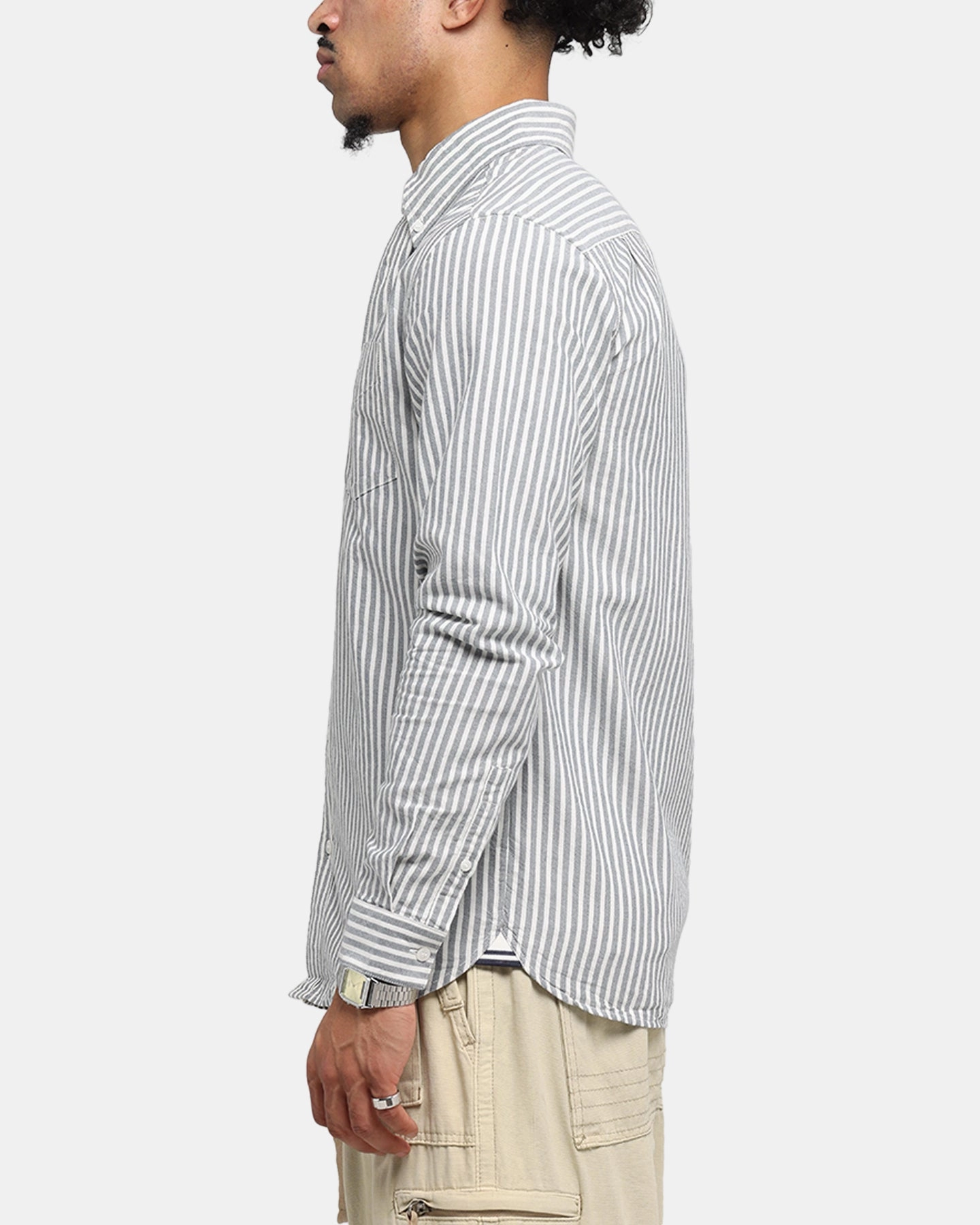 Fred Perry Stripe Oxford Shirt Blue Smart Appearance