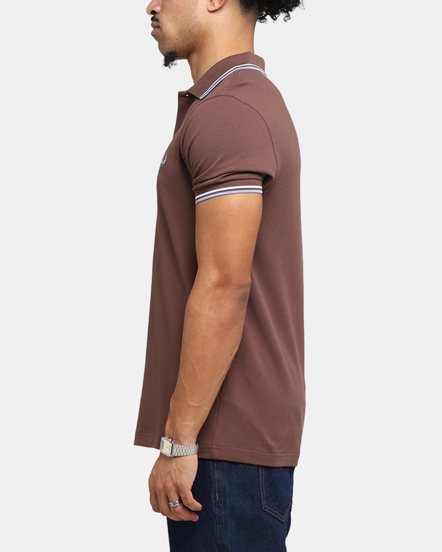 Everyday Basic Fred Perry Twin Tipped Polo Shirt Brick