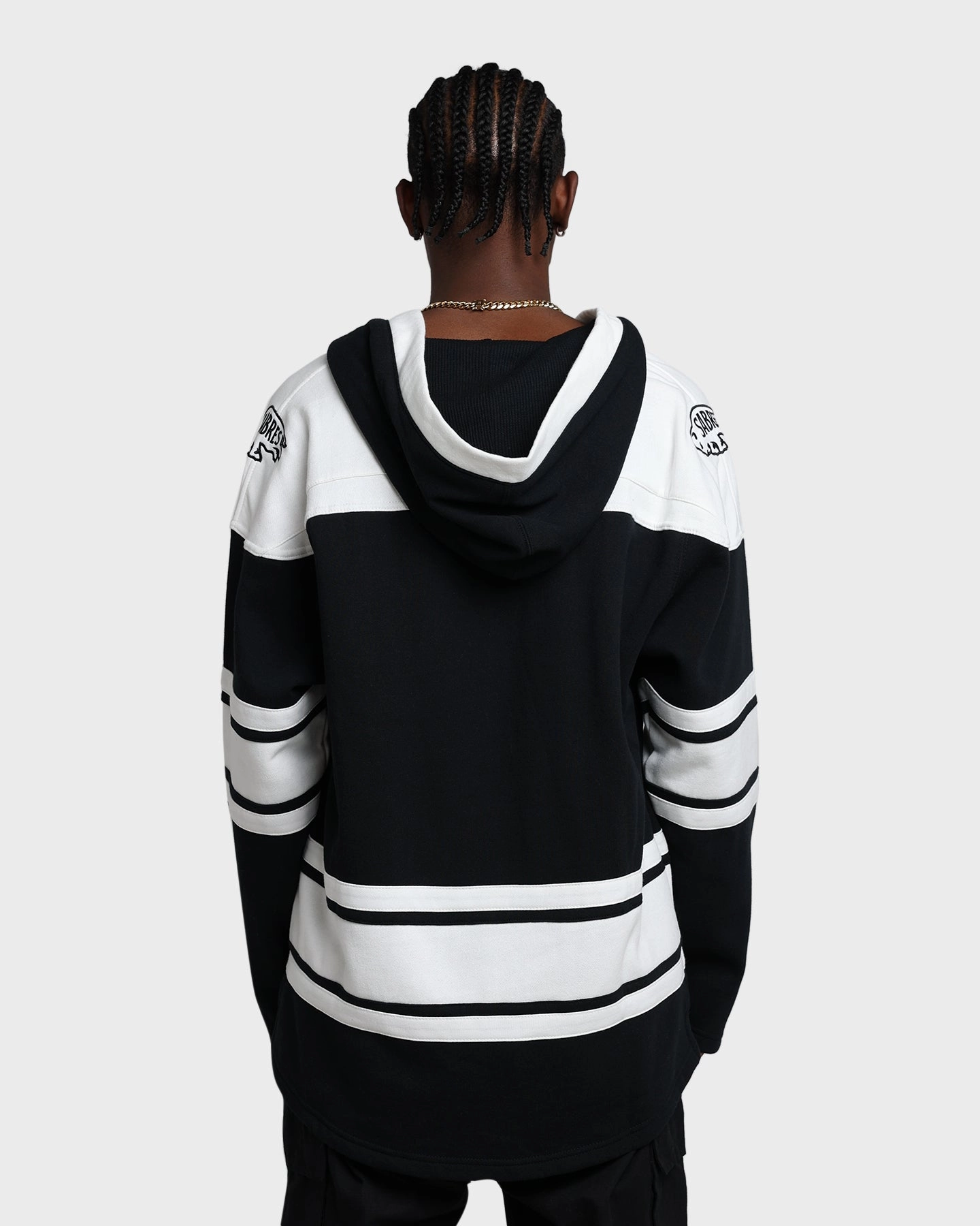 Symbol Packable Layer 47 Brand Buffalo Sabres Superior Lacer Hoodie Jet Black