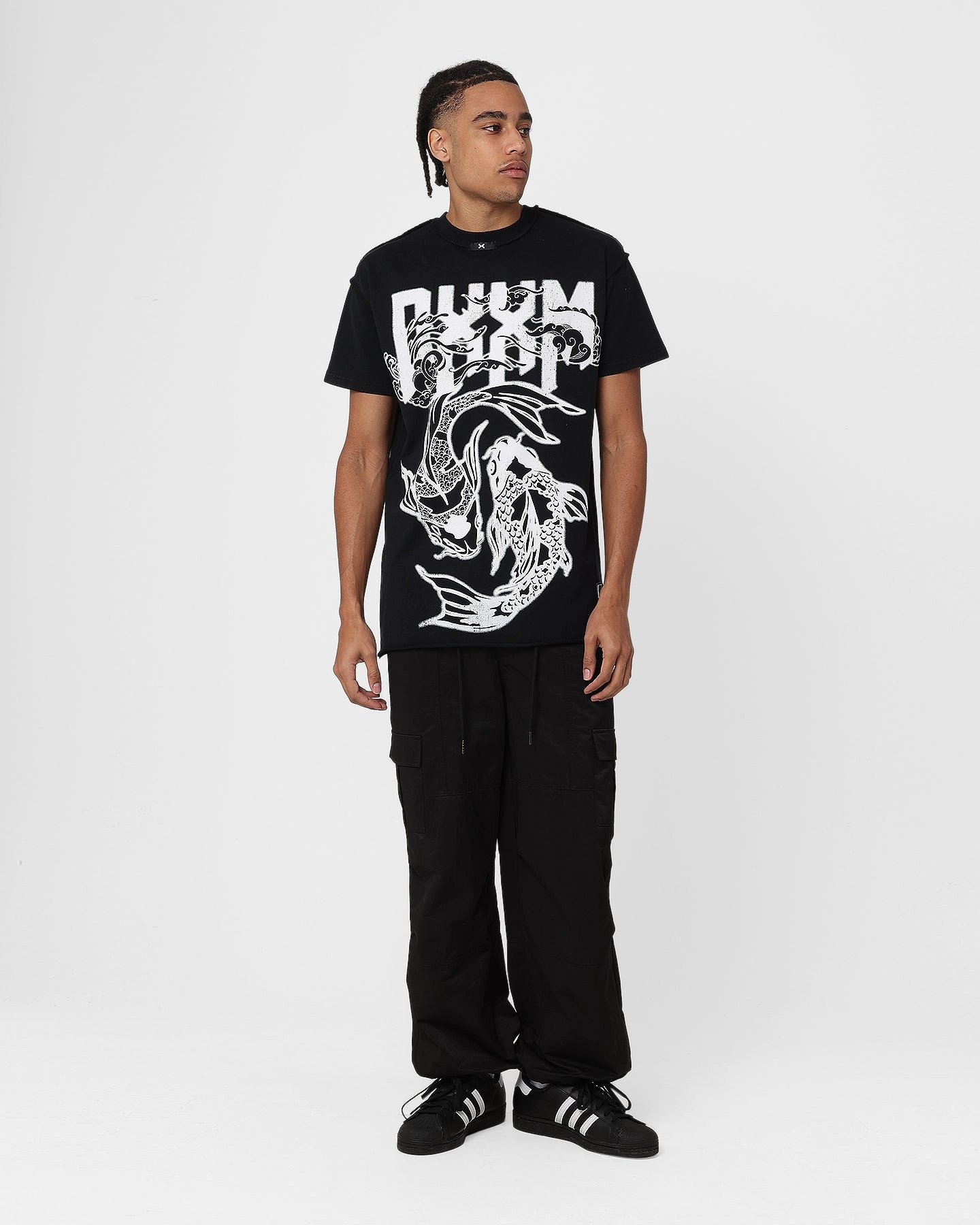 simple design Everyday Outfit DXXMLIFE Koizen Oversized Vintage T-Shirt Vintage Black