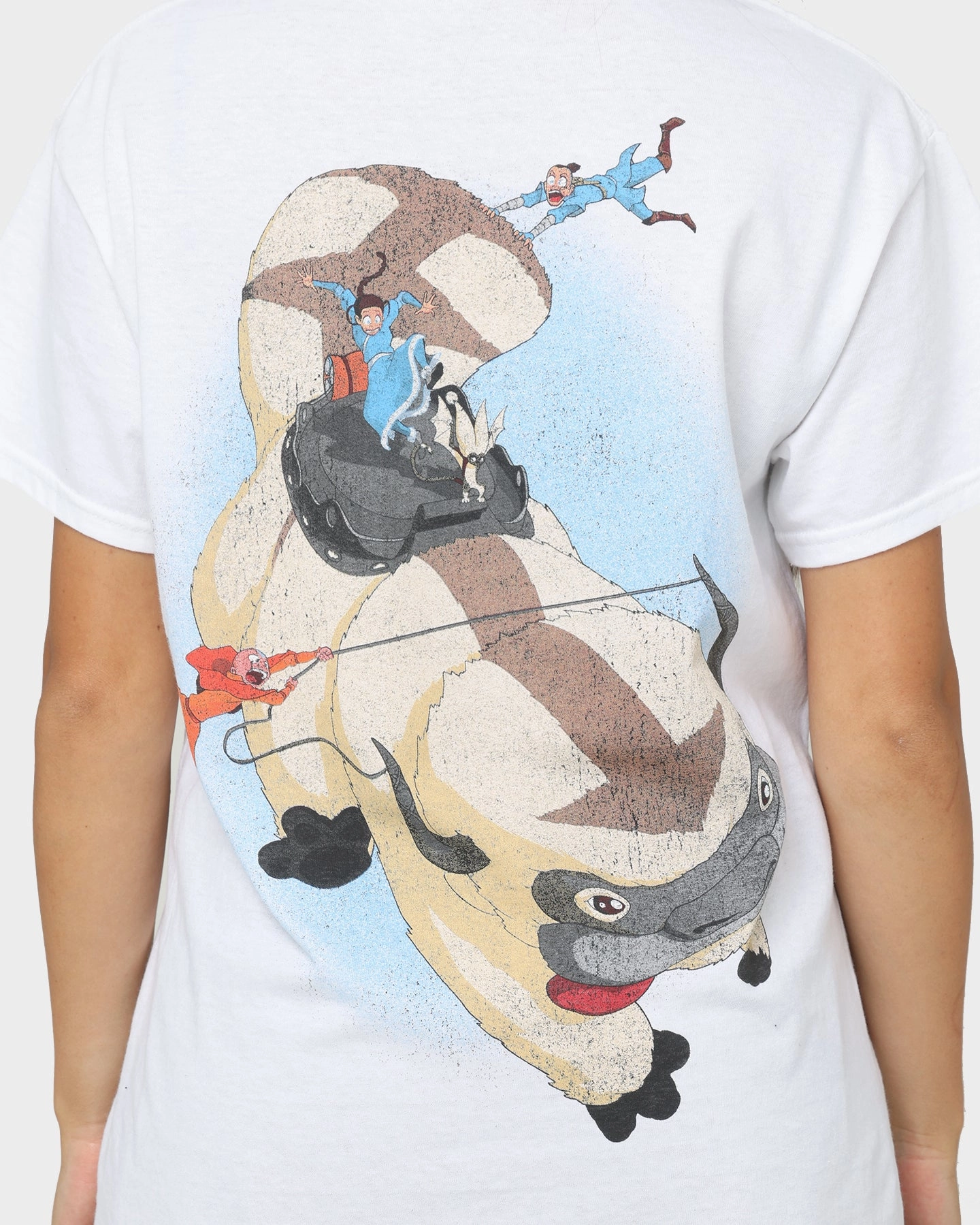 Goat Crew x Avatar: The Last Airbender Vintage T-Shirt White Sporty Chic Comfy Layer