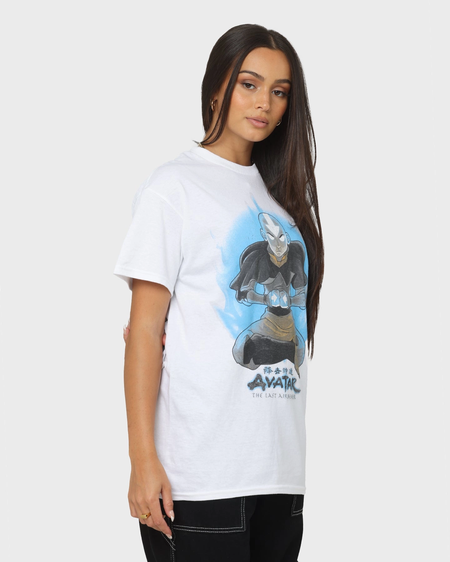 Goat Crew x Avatar: The Last Airbender Vintage T-Shirt White Lightweight Look Smooth Seam Technology