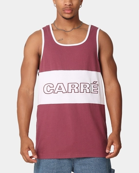 Carre Boost Panel Singlet Maroon Classic Comfort Style LongLastingColor