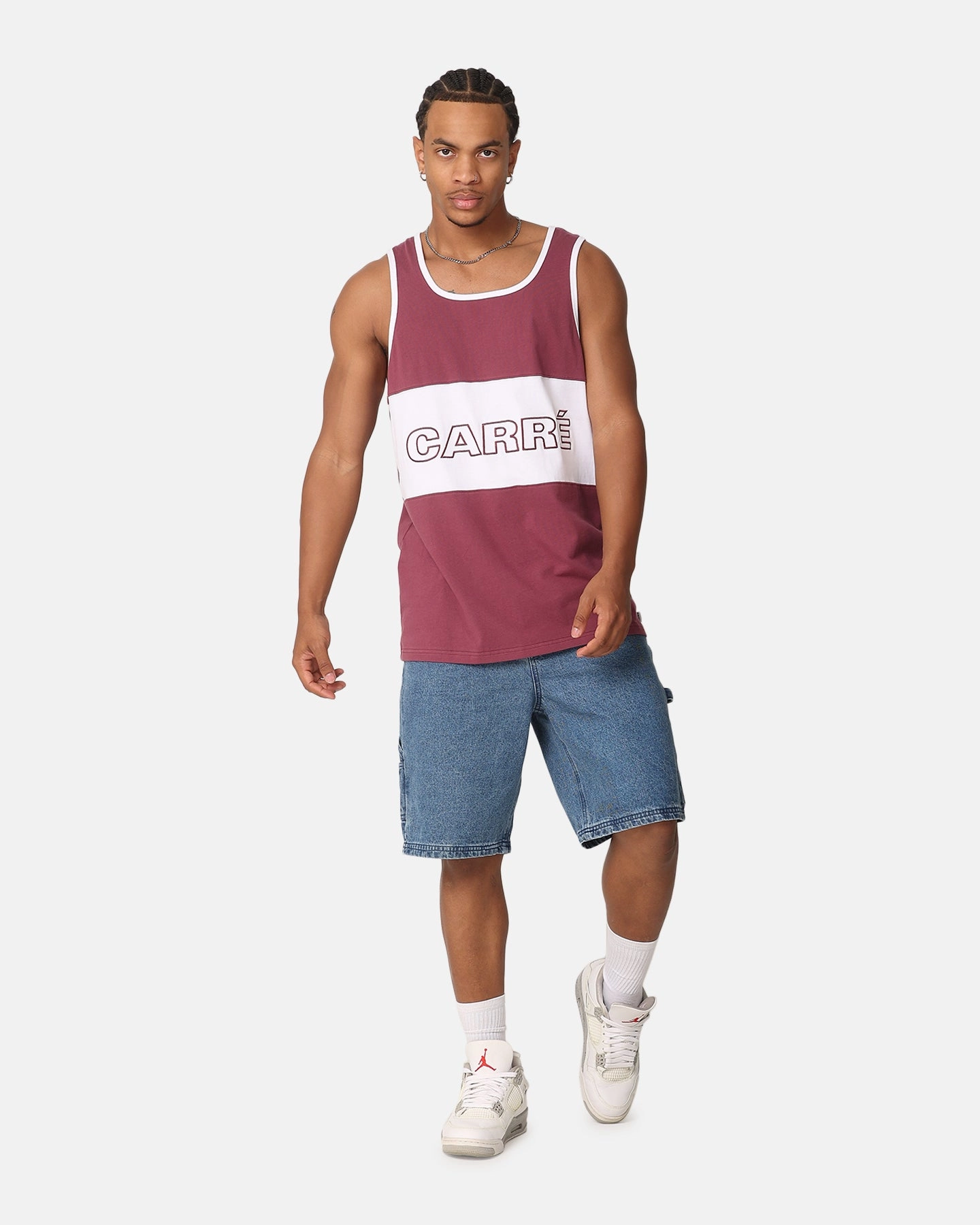 Carre Boost Panel Singlet Maroon Versatile Fashion