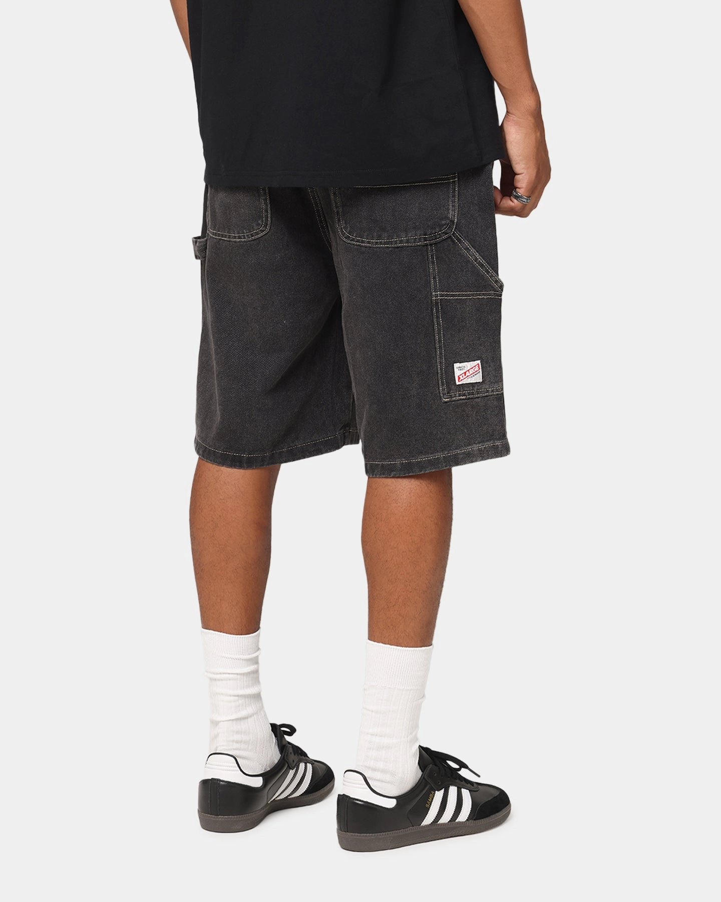 X-Large Denim Work Shorts Pepper Effortless Wear