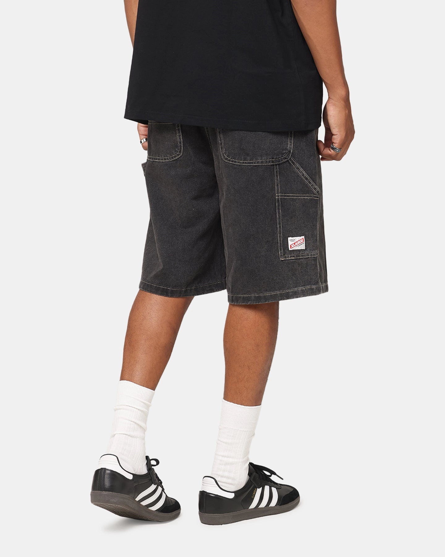 X-Large Denim Work Shorts Pepper High Durability Weave