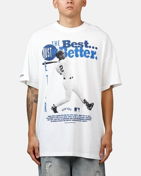 Mitchell & Ness New York Yankees Derek Jeter Got Better T-Shirt Vintage White Modern Smart Vibrant Prints