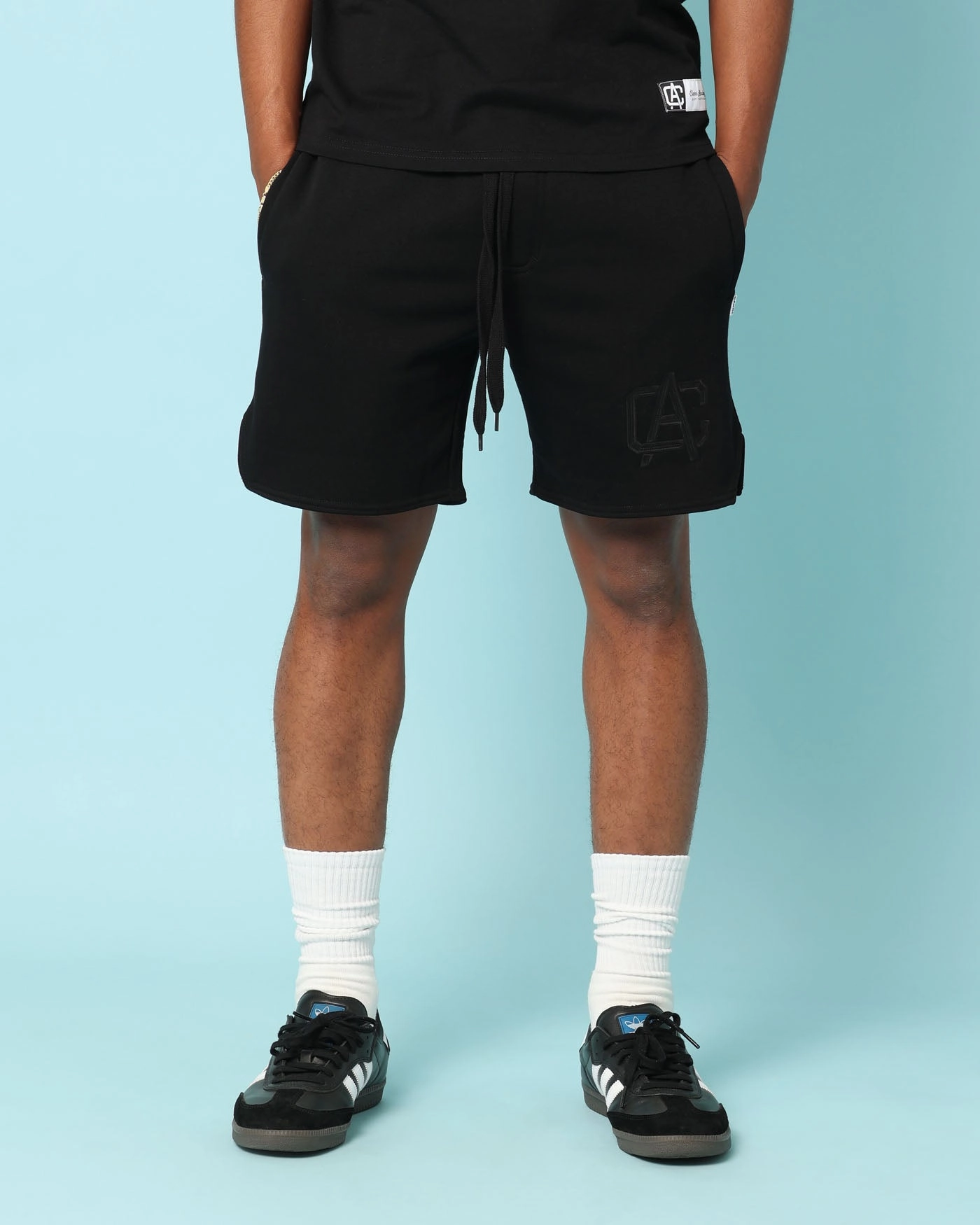 belt Carr?? Academy Sweat Shorts Black
