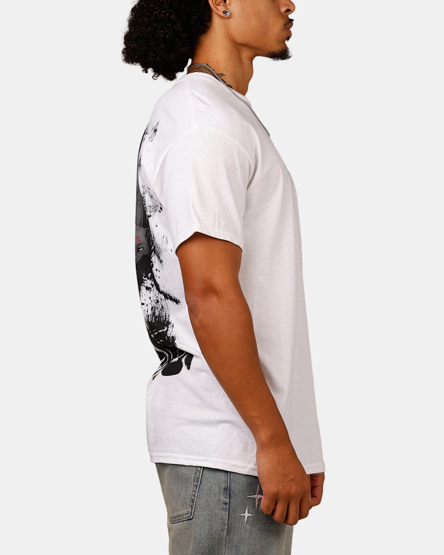 Summer Ready EcoConscious Processing Goat Crew X Jujutsu Kaisen Fushiguro T-Shirt White