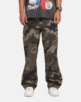 Breathable Lining Weekend Getaway Outdoor Adventure Picnic Style XXIII Washed Camo Pants Camo